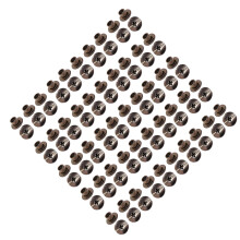 50Pcs Multiprupose Metal Screws Rivets Set-black 9.5MM 5MM 4MM