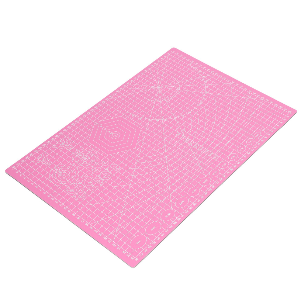 Pink 45x30cm Self Healing Cutting Mat for Quilting & Scrapbooking
