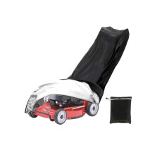 210D Outdoor Lawn Mower Cover Universal With Drawstring Black 191x50x100cm Polyester Oxford Cloth