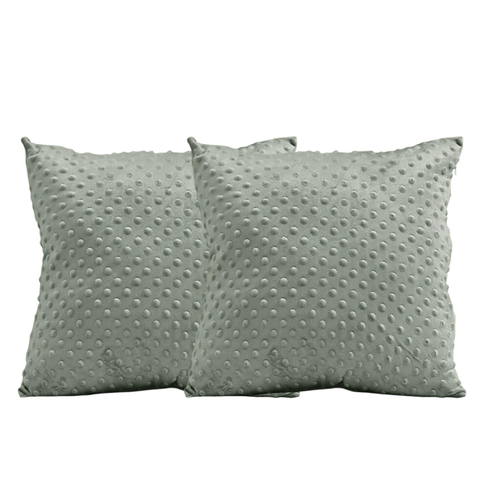 Plush Pillow Slipcover Bean Shape Throw Pillowcase-Light Grey