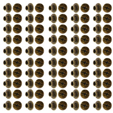 50Pcs 5 Color Screws Rivets Multiprupose-bronze 9.5MM 5MM 4MM