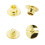 50Pcs 5 Color Screws Rivets Multiprupose-bronze 9.5MM 5MM 4MM 5