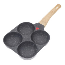 Nonstick Omelette Pan Mini Fried Egg Cooker for Pancakes Breakfast Nonstick Frying Pan with Heat Resistant Handle for Home Kitchen Use