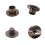 50Pcs Multiprupose Metal Screws-bright white 9.5MM 5MM 4MM 4