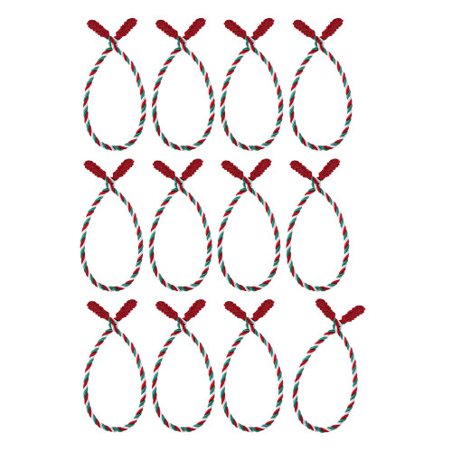 Pack of 12 Multifunctional Metal Core-red white green colo