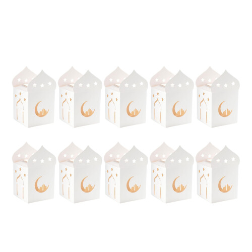 10Pcs Elegant Eid Celebration Candy Boxes Beautifully-10PCS