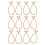 Pack of 12 Flexible Wire Core Ropes For Home Organization-gold 1