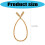 Pack of 12 Flexible Wire Core Ropes For Home Organization-gold 4