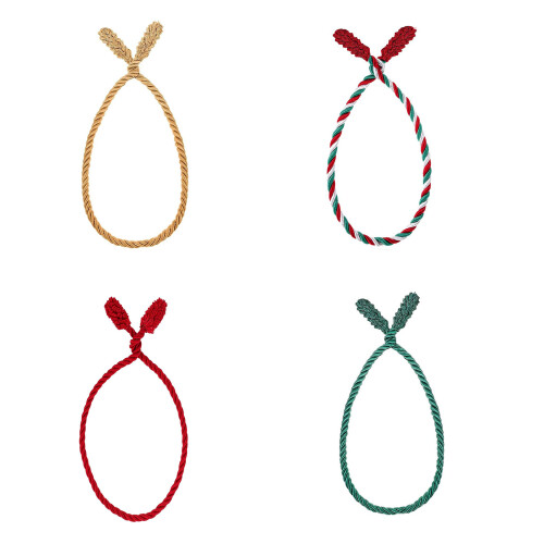 Pack of 12 Flexible Wire Core Ropes For Home Organization-gold 1