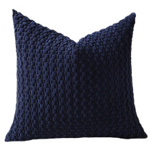 Supportive Corduroy Bubble Cushion Ideal for Neck-Navy blue