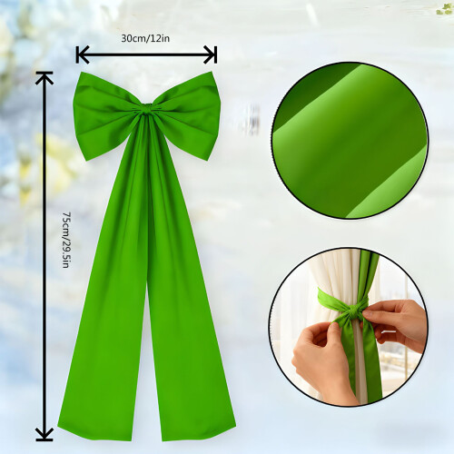 Easy to Install Large Solid Shade Ribbon Bowknot for- taro P 2