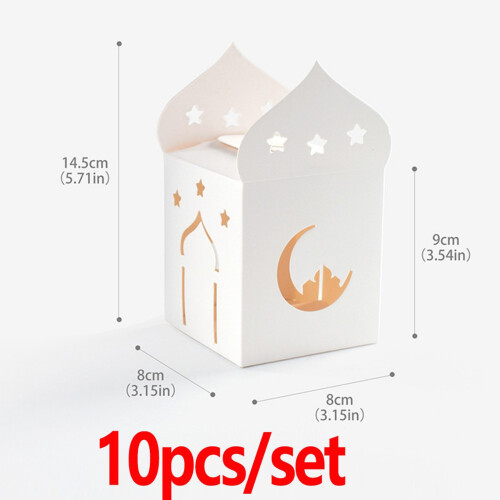 10Pcs Elegant Eid Celebration Candy Boxes Beautifully-10PCS 2