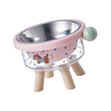Cats Bowl Dog Feeding Station Insert Dish Stainless Steel-Pink
