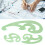 3 Pcs Flexible Plastic Cloud Shape French Curve Ruler Sewing Drafting Tool 8