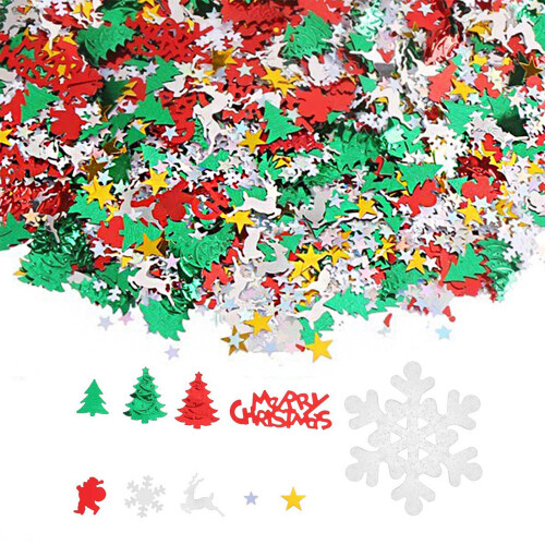 Sparkling Plastic Confettis for Holiday Party Table-Style4