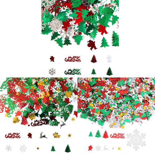 Sparkling Plastic Confettis for Holiday Party Table-Style4 1