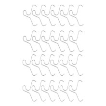 Crochets à briques, 24 pièces, Clip en acier inoxydable pour
