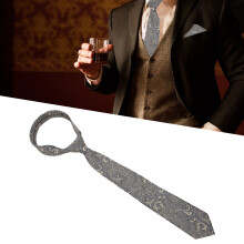 Polyester Yarn Paisley Ties Set with Handkerchief - Gift Ready
