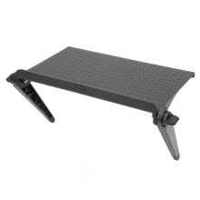 ABS Monitorständer Rack Silikonpads 22x11,3cm Verstellbar Robustes Bildschirmschrank-Regal