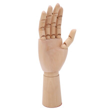 Flexible Wooden Hand Model for Sketching and Display, 30cm