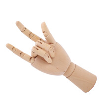 Right-Handed Wood Mannequin: Flexible Fingers for Art Decor and Gifts