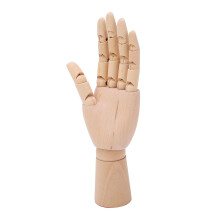 Schaufensterpuppenhand aus Holz, flexible Gelenke,
