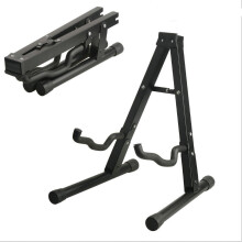 Faltbarer Eisen-Gitarrenständer Schwarz, A-Frame Bass-Display-Halter