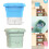 Portable Washing Machine Mini Foldable Washing Machine-Pink US 3