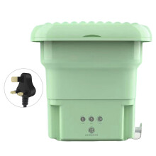 Portable Folding Washing Machine Home Dormitory Mini-Green UK