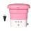 Portable Washing Machine Mini Foldable Washing Machine-Pink US 1