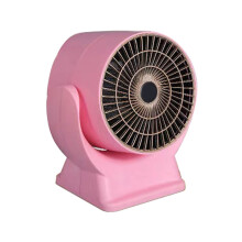 Electric Space Heater Thermostat, 800W Safe and Quiet-Pink