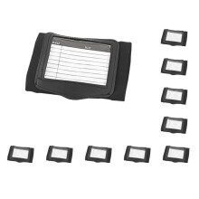 Wristband Playbook Bracer For Football And Softball 10Piece Set Black Size S Single Sheet
