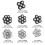 Replacement for Head Shavers 5/6/7/8 Heads-  black 8 blades 3