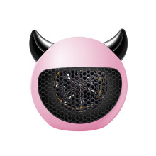 Space Heater Wall Outlet Electric Heater for Home Office-Pink