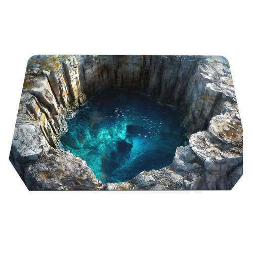 Sneldrogende absorberende deurmat Entree 3D visuele print-D
