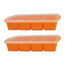 Mehrzweck-Eisschale aus Silikon und Draht, inklusive-Orange