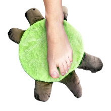 Schildpadden Vorm Voetmop Dubbelzijdig Pluche-S