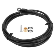 Hydraulic Brake Hose With Brass Connection Insert High Pressure Anti Riot Tubing Teflon Reinforced Braid Durable For Mountain Bike DIY Accessory