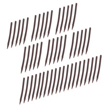 50pcs 53mm Rubber Anti-Tangle Sleeves for Fishing, Dark Brown