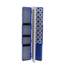 3-Schichtiger 3-in-1 tragbarer Angelköderkasten, Blau, 750g