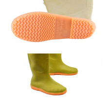 Waterproof PVC Wader Pants, Water Resistant, Antislip Bootfoot for Men & Women 37