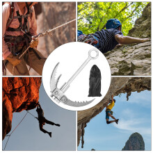 Outdoor Survival Grappling Hook with 3 Claws for Climbing and Rescue