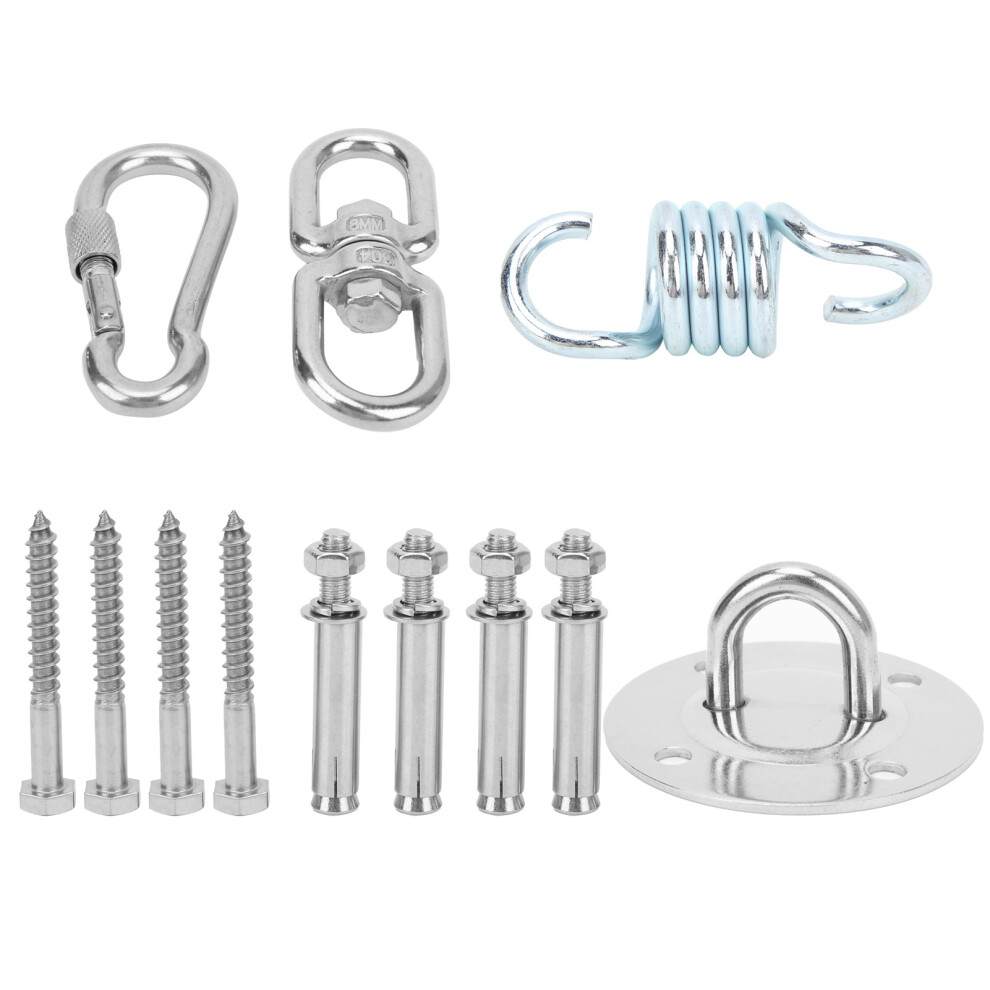 High-Durability Double Ended Swivel Eye Hook, Heavy Duty Outdoor Swivel Connector For Ceiling Fans, Gyms, Suspension Straps, Yoga Suspensions, Swing C 9301476336237