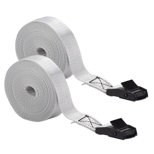 Adjustable 3m/9.8ft Ratchet Straps Durable Nylon with Buckle 2Pcs