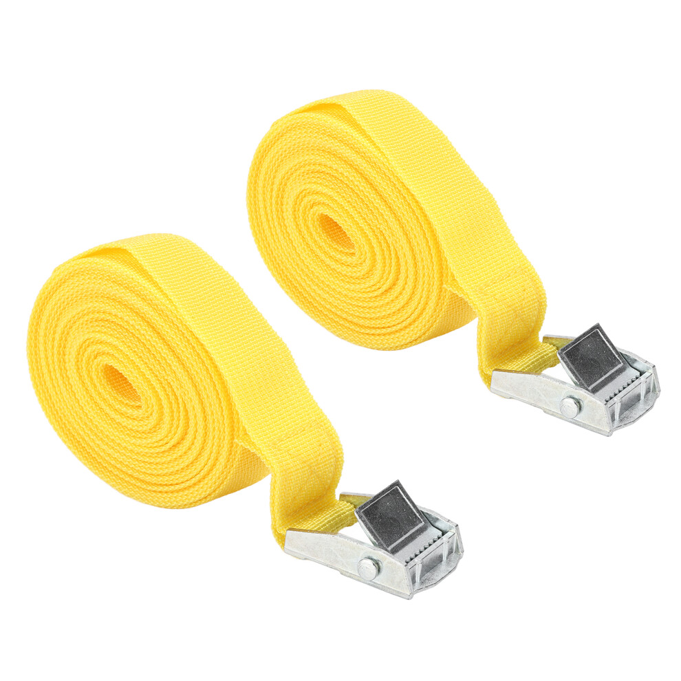 25Mm Zinc Alloy Buckle Tie Down Strap 3M Yellow Cargo Luggage Rope 9491377144557