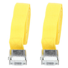 25mm Zinc Alloy Buckle Tie Down Strap, 3m Yellow Cargo Luggage