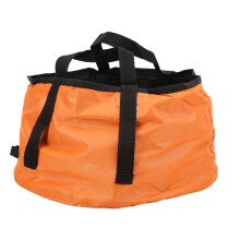 Outdoor faltbarer Waschbecken, Durchmesser 29 cm, Höhe 15,5 cm, Orange