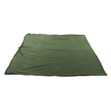 Sacco a pelo portatile in fleece per adulti, verde OD, 180x150cm