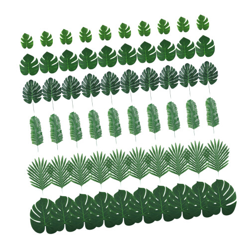Sturdy Silk Fabric Artificial Exotic Plant-6 types 60piece