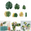 Sturdy Silk Fabric Artificial Exotic Plant-6 types 60piece 2